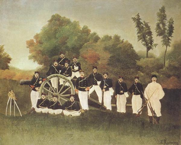 Henri Rousseau The Artillerists(Fourth Battery,Third Piece) oil painting image